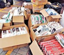 本澳: 澳珠緝獲值2000萬私煙　搗破多個窩點帶走4男女 繳560萬支假煙未完稅煙 《市民日報》